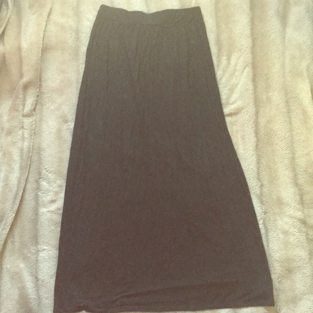 Black maxi skirt